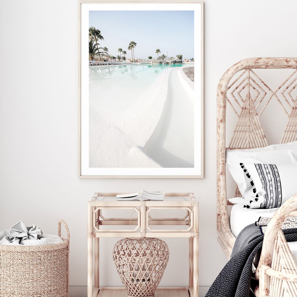 Tropical Island Beach Resort Wall Art Photograph Print or Canvas Framed or Unframed in Bedroom Beautiful Home Decor