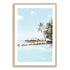Tropical Island Huts with Palm Trees Wall Art Photograph Print or Canvas Timber Framed or Unframed Beautiful Home Decor