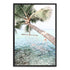 Tropical Palm Tree Beach Hammock Wall Art Photograph Print or Canvas Framed in black or Unframed Beautiful Home Decor