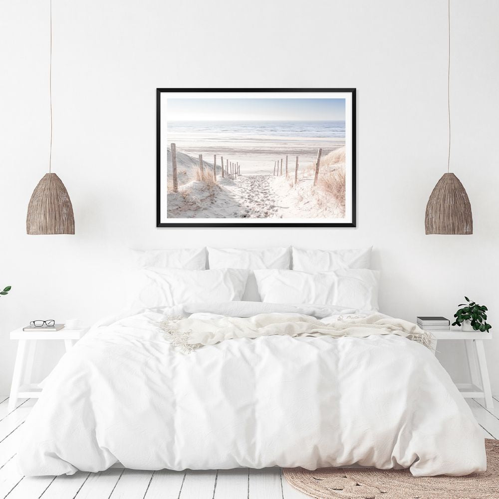 Walk on the Beach Wall Art Photograph Print Canvas Picture Artwork Framed Unframed above bed Beautiful Home Decor