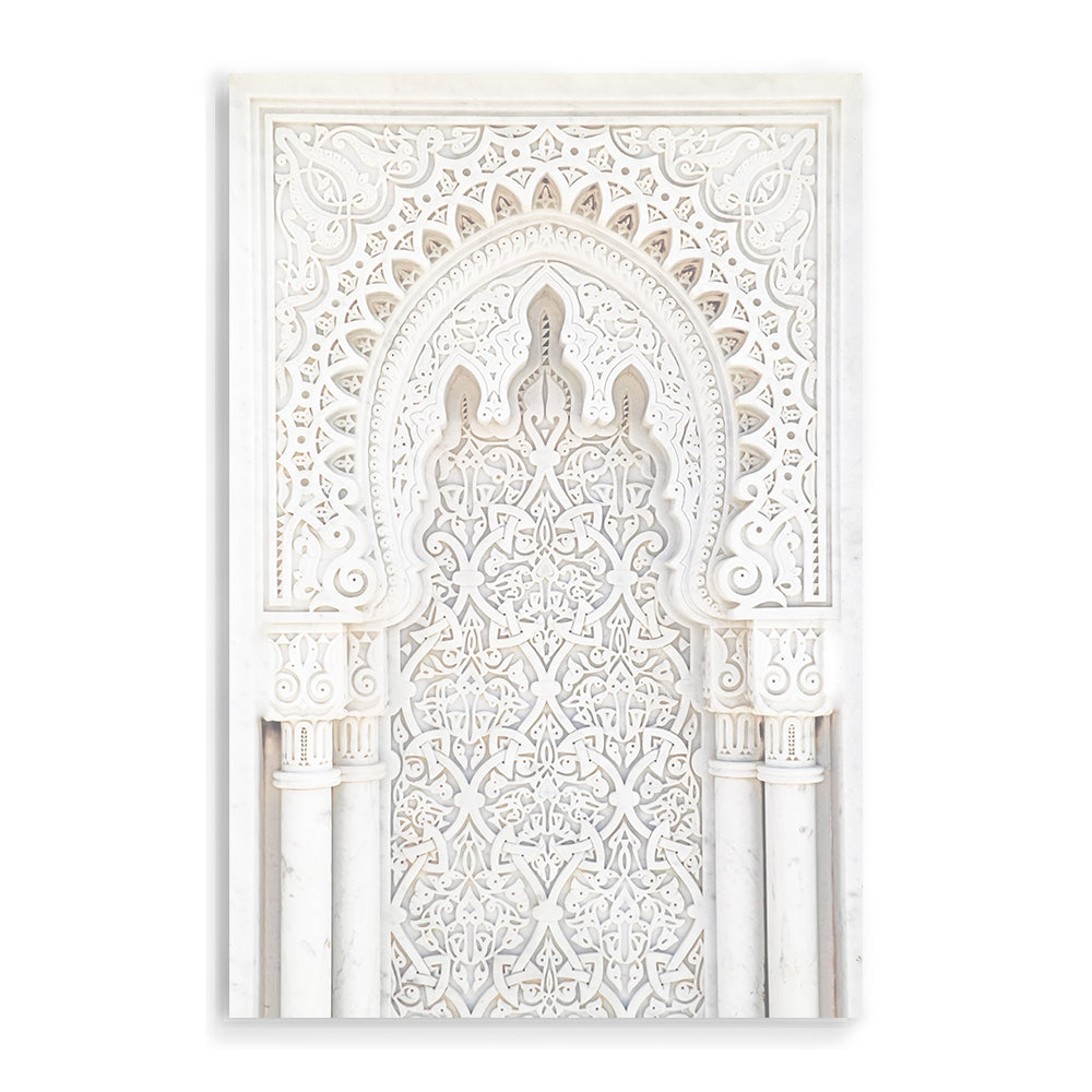 White Moroccan Arch Wall Art Photograph Print or Canvas Framed or Unframed Beautiful Home Decor