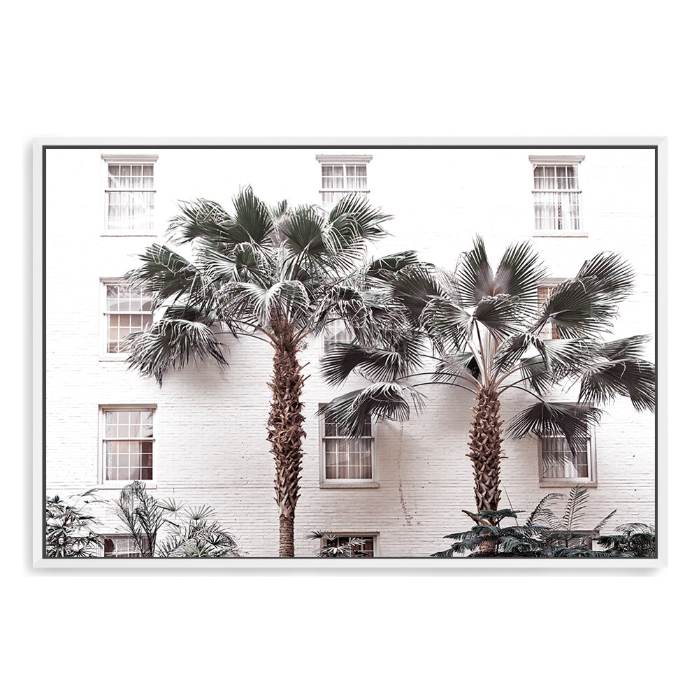 White Palm Resort Hotel Wall Art Photograph Print or Canvas Framed in white or Unframed Beautiful Home Decor