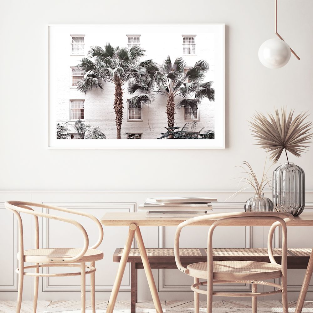 White Palm Resort Hotel Wall Art Photograph Print or Canvas Framed or Unframed Dining Room Beautiful Home Decor