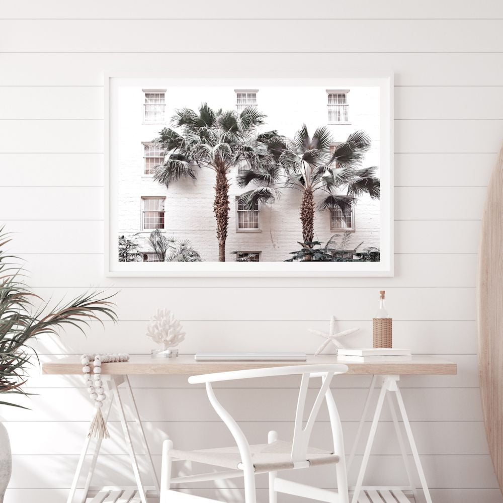 White Palm Resort Hotel Wall Art Photograph Print or Canvas Framed or Unframed Dining Room Wall Beautiful Home Decor